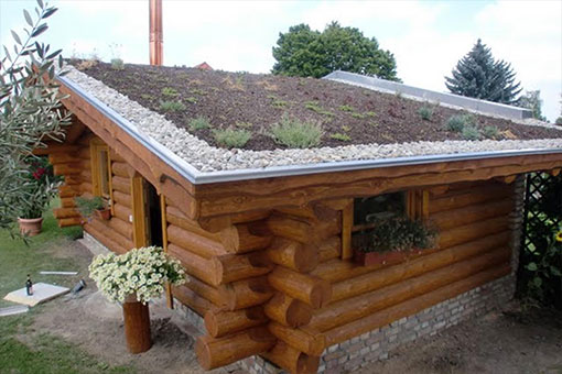 Naturstamm-Saunahaus